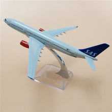 Load image into Gallery viewer, Scandinavian Airlines SAS Airbus A330 Airplane 16cm Diecast Plane Model