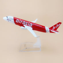 Load image into Gallery viewer, Air Asia Airbus A320 9M-AQQ Airplane 16cm Diecast Plane Model