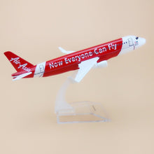 Load image into Gallery viewer, Air Asia Airbus A320 9M-AQQ Airplane 16cm Diecast Plane Model