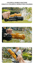 Load image into Gallery viewer, Gatling Electric Bubble Machine Gun Toy Summer Automatic Soap Water Maker For Kids Gift (Choose Color)