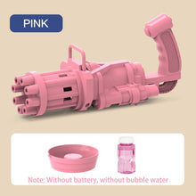 Load image into Gallery viewer, Gatling Electric Bubble Machine Gun Toy Summer Automatic Soap Water Maker For Kids Gift (Choose Color)