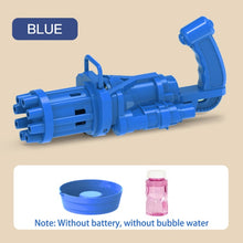Load image into Gallery viewer, Gatling Electric Bubble Machine Gun Toy Summer Automatic Soap Water Maker For Kids Gift (Choose Color)