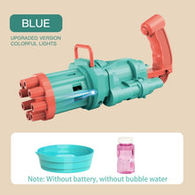 Load image into Gallery viewer, Gatling Electric Bubble Machine Gun Toy Summer Automatic Soap Water Maker For Kids Gift (Choose Color)