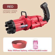Load image into Gallery viewer, Gatling Electric Bubble Machine Gun Toy Summer Automatic Soap Water Maker For Kids Gift (Choose Color)