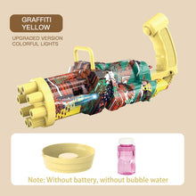 Load image into Gallery viewer, Gatling Electric Bubble Machine Gun Toy Summer Automatic Soap Water Maker For Kids Gift (Choose Color)