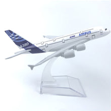 Load image into Gallery viewer, A380 Airbus House Color Airplane 16cm Diecast Plane Model