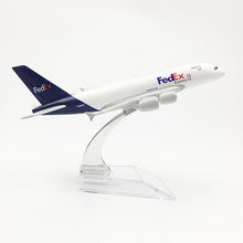 Load image into Gallery viewer, FedEx Express Airbus A380 Airplane 16cm Diecast Plane Model