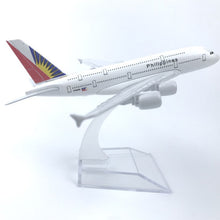 Load image into Gallery viewer, Philippines Airlines Airbus A380 Airplane 16cm Diecast Plane Model