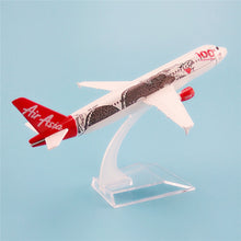 Load image into Gallery viewer, Air Asia 100th Dragon Airlines A320 9M-AQH Airplane 16cm Diecast Plane Model