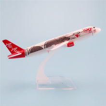 Load image into Gallery viewer, Air Asia 100th Dragon Airlines A320 9M-AQH Airplane 16cm Diecast Plane Model