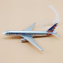Load image into Gallery viewer, American Airlines Boeing 777 Airplane 16cm Diecast Plane Model