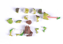 Load image into Gallery viewer, Set of 4 Reptile Animal Part I 4D 3D Puzzle Egg Model Toy Chameleon Tortoise King Cobra