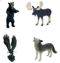 Load image into Gallery viewer, Set of 4 North American Animals 4D 3D Puzzle Egg Realistic Model DIY Educational Toy