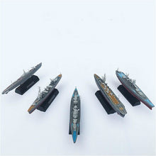 Load image into Gallery viewer, 8 pcs Battleship Aircraft Carrier Submarine Warship Ship 4D Assembled Model Kit DIY Toy