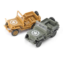 Load image into Gallery viewer, Willys Jeep Car WWII Military US Army Vehicle 4D Assembly Model Kit Toy (Choose Color)