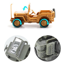 Load image into Gallery viewer, Willys Jeep Car WWII Military US Army Vehicle 4D Assembly Model Kit Toy (Choose Color)
