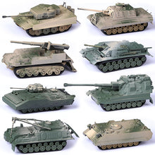 Load image into Gallery viewer, 8 pcs WWII Military Army Battle Tank Part II 4D Assembly Model Kit Toy