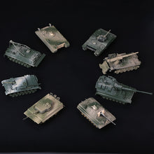 Load image into Gallery viewer, 8 pcs WWII Military Army Battle Tank Part II 4D Assembly Model Kit Toy