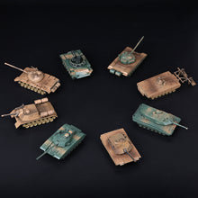 Load image into Gallery viewer, 8 pcs WWII Military Army Battle Tank Part I 4D Assembly Model Kit Toy