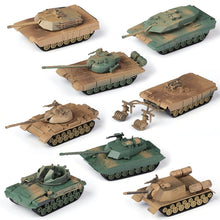 Load image into Gallery viewer, 8 pcs WWII Military Army Battle Tank Part I 4D Assembly Model Kit Toy