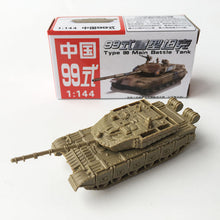 Load image into Gallery viewer, 4 pcs US M1A2 Abrams Tank Chinese Type 99 Tank Military 4D Finished Model Toy 1:144 Scale