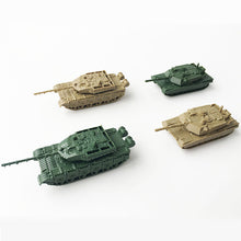Load image into Gallery viewer, 4 pcs US M1A2 Abrams Tank Chinese Type 99 Tank Military 4D Finished Model Toy 1:144 Scale