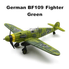 Load image into Gallery viewer, WWII Military Aircraft German Messerschmitt BF-109 Fighter 1/48 Plane 4D Assembly Model Kit Toy (Choose Color)