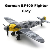 Load image into Gallery viewer, WWII Military Aircraft German Messerschmitt BF-109 Fighter 1/48 Plane 4D Assembly Model Kit Toy (Choose Color)