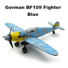 Load image into Gallery viewer, WWII Military Aircraft German Messerschmitt BF-109 Fighter 1/48 Plane 4D Assembly Model Kit Toy (Choose Color)