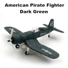 Load image into Gallery viewer, WWII Military Aircraft US Navy Vought F4U Corsair Fighter 1/48 Plane 4D Assembly Model Kit Toy (Choose Color)