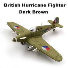 Load image into Gallery viewer, WWII Military Aircraft British Hawker Hurricane Fighter 1/48 Plane 4D Assembly Model Kit Toy (Choose Color)