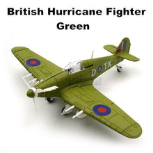 Load image into Gallery viewer, WWII Military Aircraft British Hawker Hurricane Fighter 1/48 Plane 4D Assembly Model Kit Toy (Choose Color)