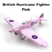 Load image into Gallery viewer, WWII Military Aircraft British Hawker Hurricane Fighter 1/48 Plane 4D Assembly Model Kit Toy (Choose Color)