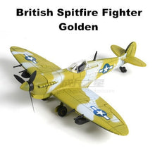 Load image into Gallery viewer, WWII Military Aircraft British Supermarine Spitfire Fighter 1/48 Plane 4D Assembly Model Kit Toy (Choose Color)