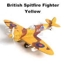 Load image into Gallery viewer, WWII Military Aircraft British Supermarine Spitfire Fighter 1/48 Plane 4D Assembly Model Kit Toy (Choose Color)