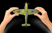 Load image into Gallery viewer, WWII Military Aircraft German Messerschmitt BF-109 Fighter 1/48 Plane 4D Assembly Model Kit Toy (Choose Color)