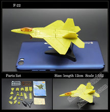 Load image into Gallery viewer, 8 pcs Military Fighter Plane Aircraft Airplane Helicopter Part I 4D Assembly Model Kit Toy