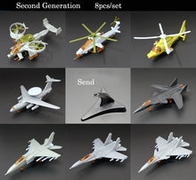 Load image into Gallery viewer, 8 pcs Military Fighter Plane Aircraft Airplane Helicopter Part II 4D Assembly Model Kit Toy