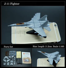 Load image into Gallery viewer, 8 pcs Military Fighter Plane Aircraft Airplane Helicopter Part II 4D Assembly Model Kit Toy
