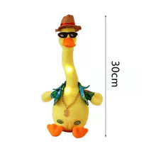 Load image into Gallery viewer, Funny Duck Plush Toys, Dancing and Singing Duck, English Music, Recording and Follow You Speak, Glow, Battery Powered, Early Childhood Education Toys, Best Gift for Your Baby (Choose Style)