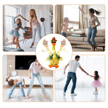 Load image into Gallery viewer, Funny Duck Plush Toys, Dancing and Singing Duck, English Music, Recording and Follow You Speak, Glow, Battery Powered, Early Childhood Education Toys, Best Gift for Your Baby (Choose Style)
