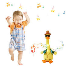 Load image into Gallery viewer, Funny Duck Plush Toys, Dancing and Singing Duck, English Music, Recording and Follow You Speak, Glow, Battery Powered, Early Childhood Education Toys, Best Gift for Your Baby (Choose Style)