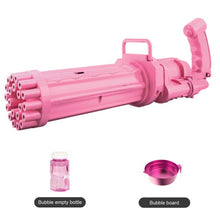 Load image into Gallery viewer, Gatling Electric Bubble Machine Gun Toy 21 Holes 15.5 Inch Summer Automatic Soap Water Maker For Kids Gift (Choose Color)