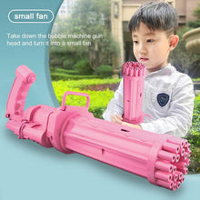 Load image into Gallery viewer, Gatling Electric Bubble Machine Gun Toy 21 Holes 15.5 Inch Summer Automatic Soap Water Maker For Kids Gift (Choose Color)