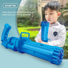 Load image into Gallery viewer, Gatling Electric Bubble Machine Gun Toy 21 Holes 15.5 Inch Summer Automatic Soap Water Maker For Kids Gift (Choose Color)