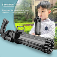 Load image into Gallery viewer, Gatling Electric Bubble Machine Gun Toy 21 Holes 15.5 Inch Summer Automatic Soap Water Maker For Kids Gift (Choose Color)