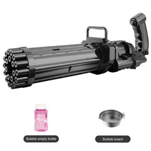 Load image into Gallery viewer, Gatling Electric Bubble Machine Gun Toy 21 Holes 15.5 Inch Summer Automatic Soap Water Maker For Kids Gift (Choose Color)
