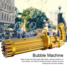 Load image into Gallery viewer, Gatling Electric Bubble Machine Gun Toy 21 Holes 15.5 Inch Summer Automatic Soap Water Maker For Kids Gift (Choose Color)