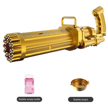 Load image into Gallery viewer, Gatling Electric Bubble Machine Gun Toy 21 Holes 15.5 Inch Summer Automatic Soap Water Maker For Kids Gift (Choose Color)