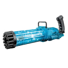 Load image into Gallery viewer, Gatling Electric Bubble Machine Gun Toy 21 Holes 15.5 Inch Summer Automatic Soap Water Maker For Kids Gift (Choose Color)